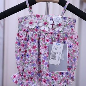 Infant First Impressions 3/6 months swimsuit one piece romper for baby girls NWT